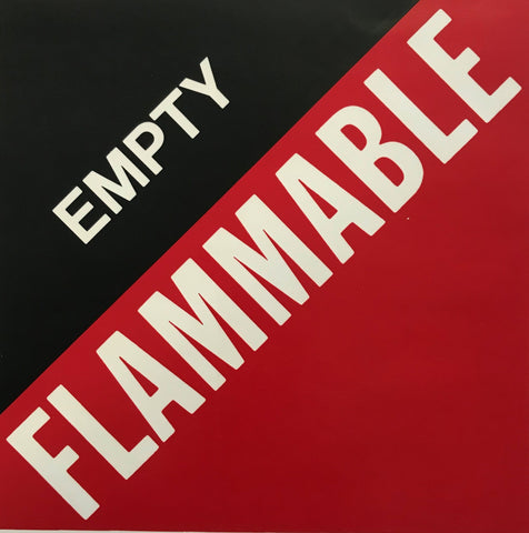 PI 12"x12" Decals - Flammable Empty
