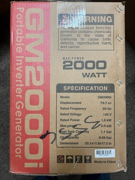 Generator/Inverter 2000 watt