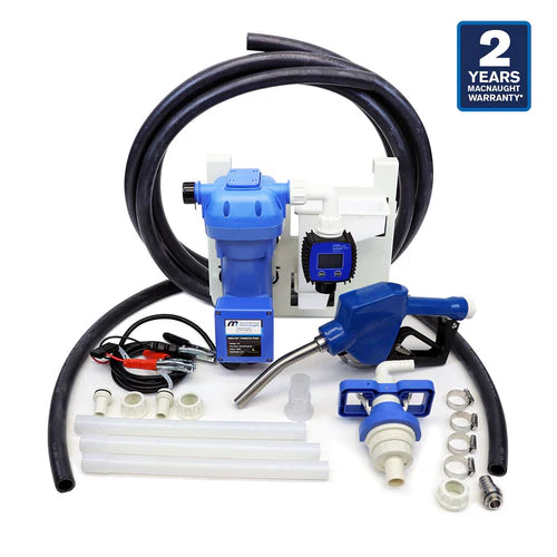Macnaught M3 12V DEF Pump Kit 6.6 GPM with Auto Nozzle and Meter