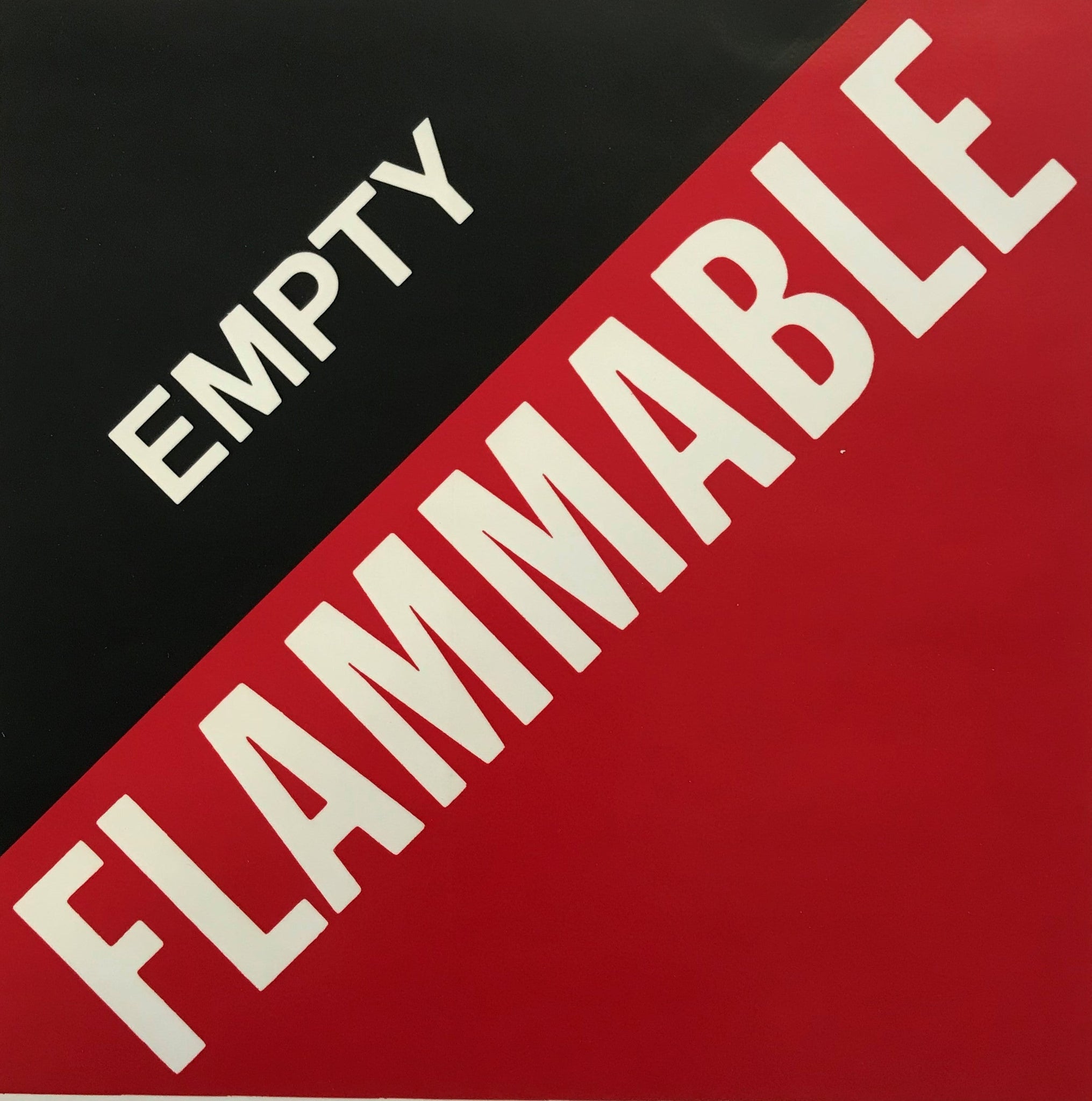 May 12"x12" Decals - Flammable Empty