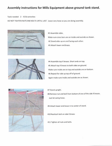 500 Gal Farm Tank with Stand & all Parts